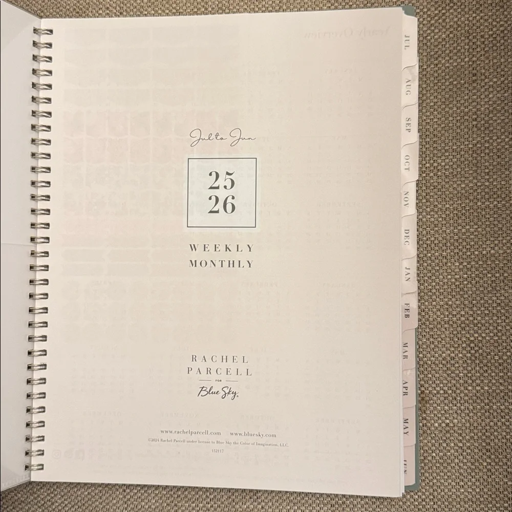 Bundle Rachel Parcell Gray and Gold Planning Calendar